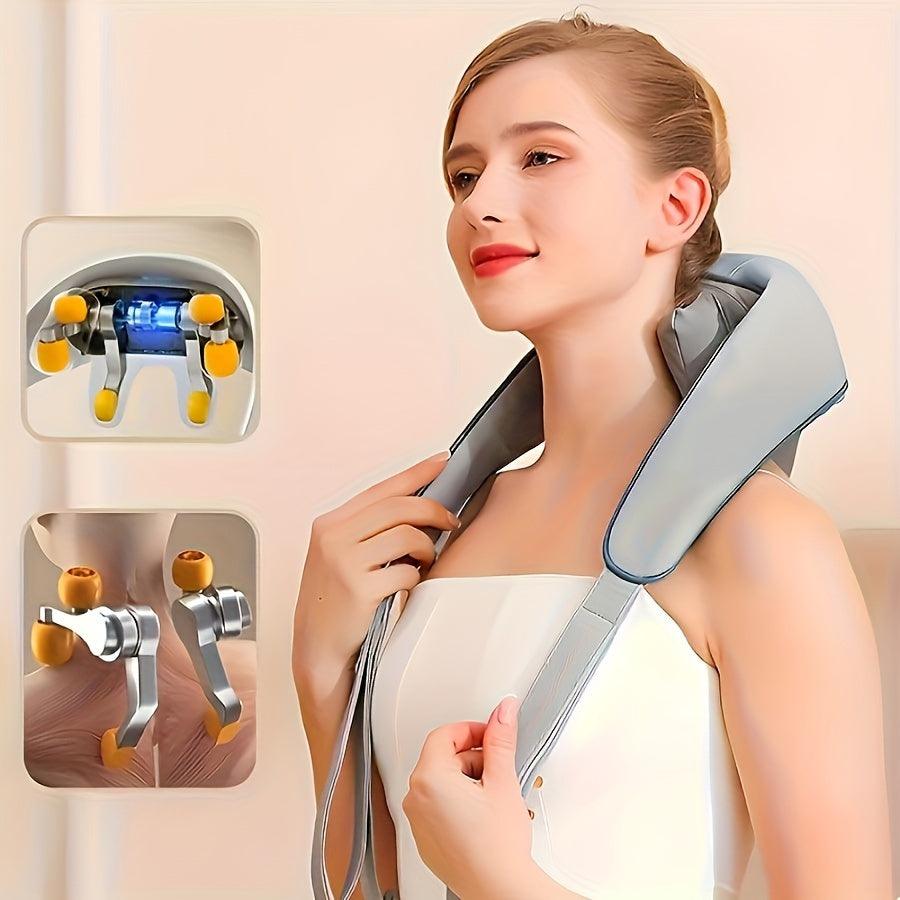 💆‍♂️ Massageador Elétrico para Pescoço Velaro™ – Alívio Profundo de Tensões em Casa, No Trabalho ou em Viagens! ✨ - Velaro