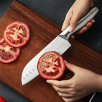 Faca Japonesa VelaroBlade™ Santoku – Precisão e Qualidade Profissional na Sua Cozinha! - Velaro