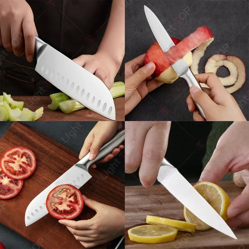 Faca Japonesa VelaroBlade™ Santoku – Precisão e Qualidade Profissional na Sua Cozinha! - Velaro