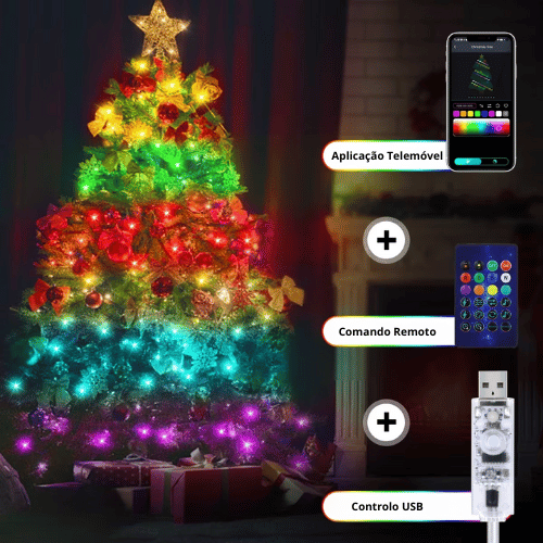 Luzes de LED Smart Natalino - Ilumine a Sua Casa com a Magia do Natal 🎄