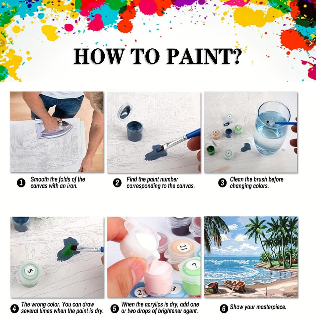 🎨 Crie Sua Obra-Prima: Kit de Pintura DIY - Arte Relaxante para Decorar Seu Lar 🏡 - Velaro