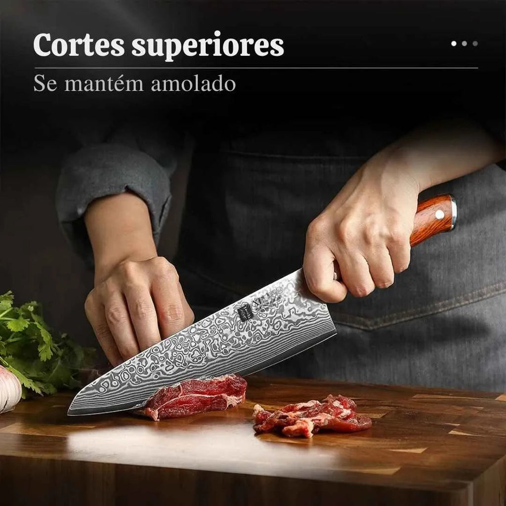 Cuchillo para barbacoa de acero damasco Velaro™